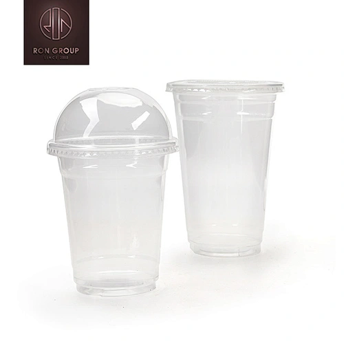 Restaurant supplier Custom printed clear transparent PLA compostable cold cups