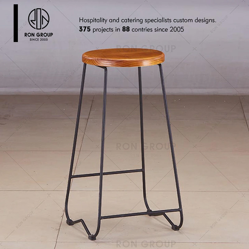 Wholesale Restaurant Iron Dinning Chair With Fabric Seat