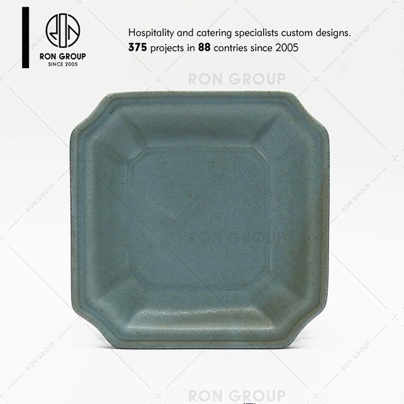 Goog quality ancient style ceramic plates for restaurants