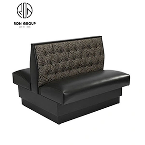 Restaurant Furniture Double Side Leather Booth Sofa