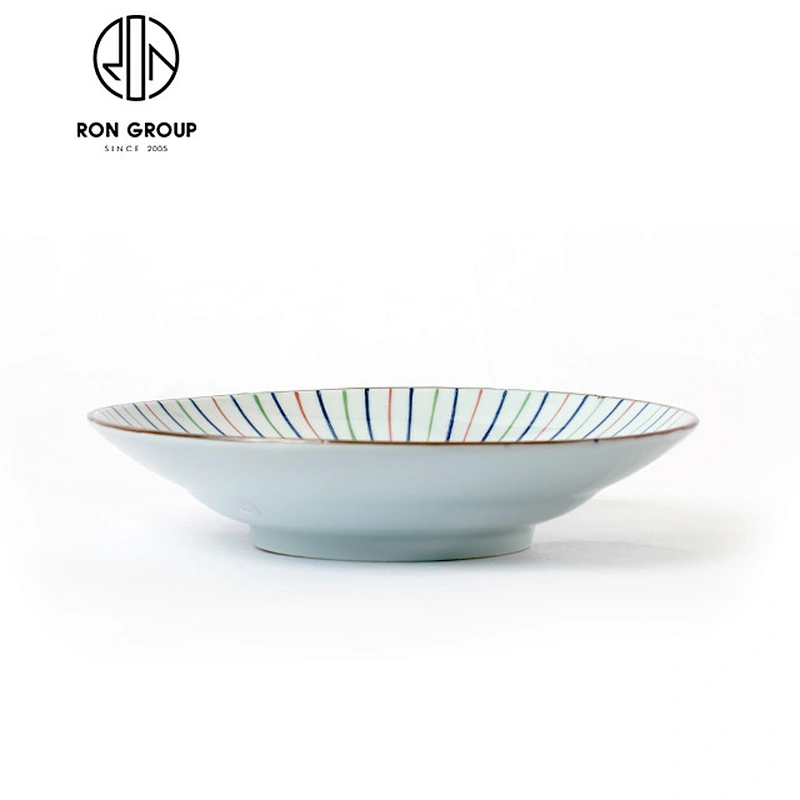Factory direct sell shallow ceramic bowl for restaurant