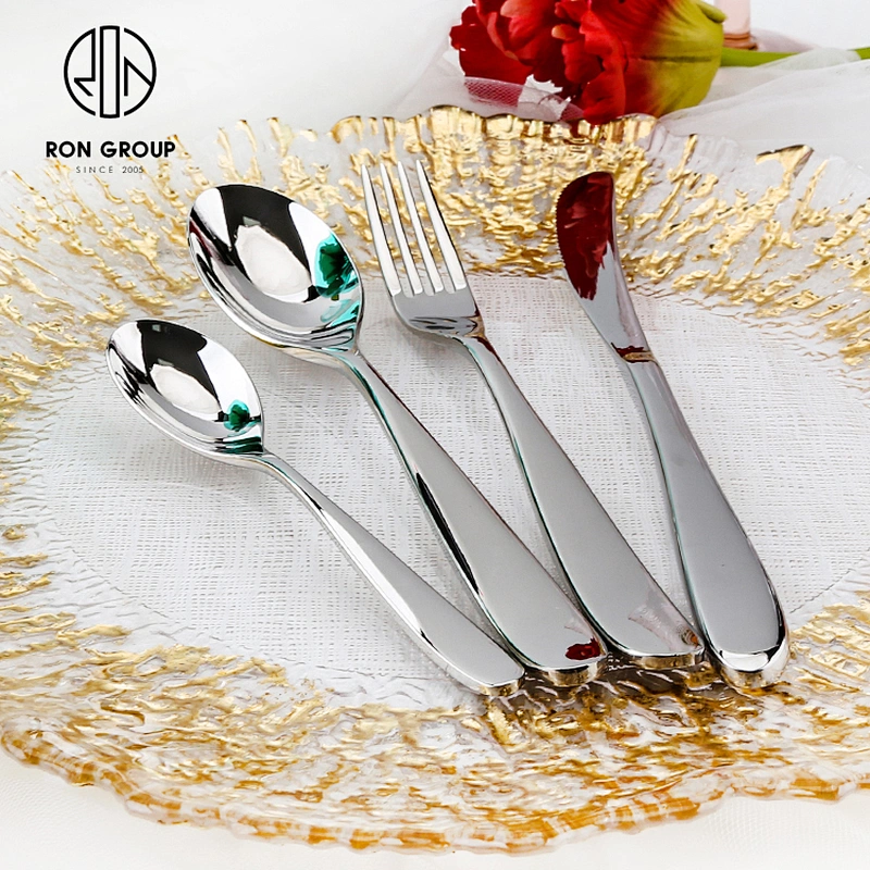 European Elegant Five Star Hotel Stainless Steel Tableware Cutlery Set