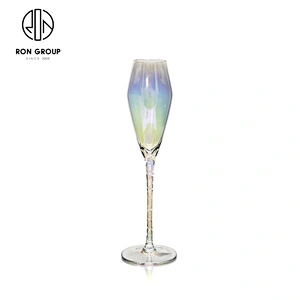 Best Selling Fashion Crystal Clear 230ml Champagne Wine Brandy Glass For Wedding