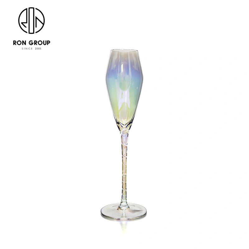 Best Selling Fashion Crystal Clear 230ml Champagne Wine Brandy Glass For Wedding