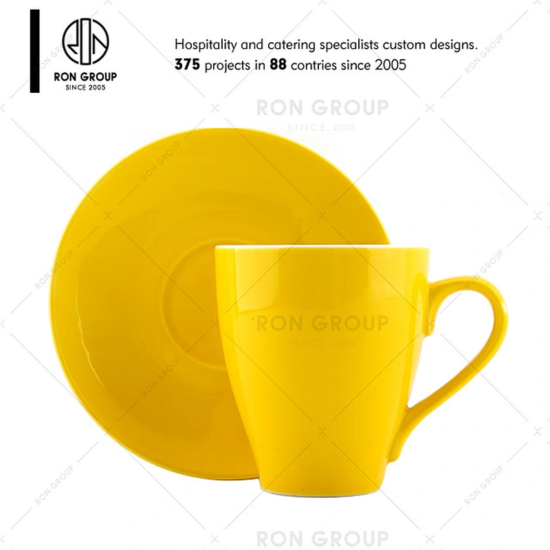 Wholesale Restaurant Brown Custom Ceramic Coffee Mug