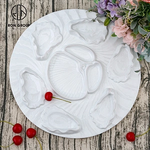 Wholesale Restaurant Dinnerware Porcelain Custom 14 Inch Oyster Plate