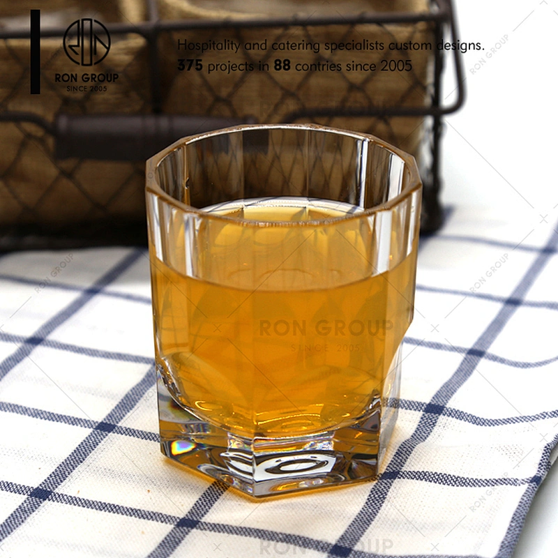 Wholesale High Grade Pc Materials Transparent Octagonal Beer Cups