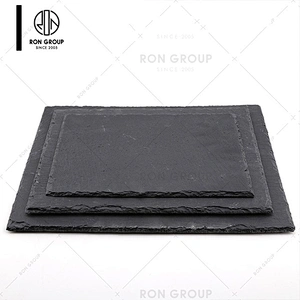 Restaurant Portable Black Heart Shaped Serving Food Tray