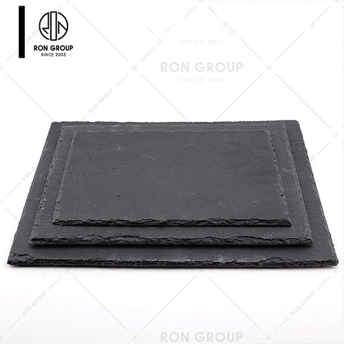 Restaurant Portable Black Heart Shaped Serving Food Tray