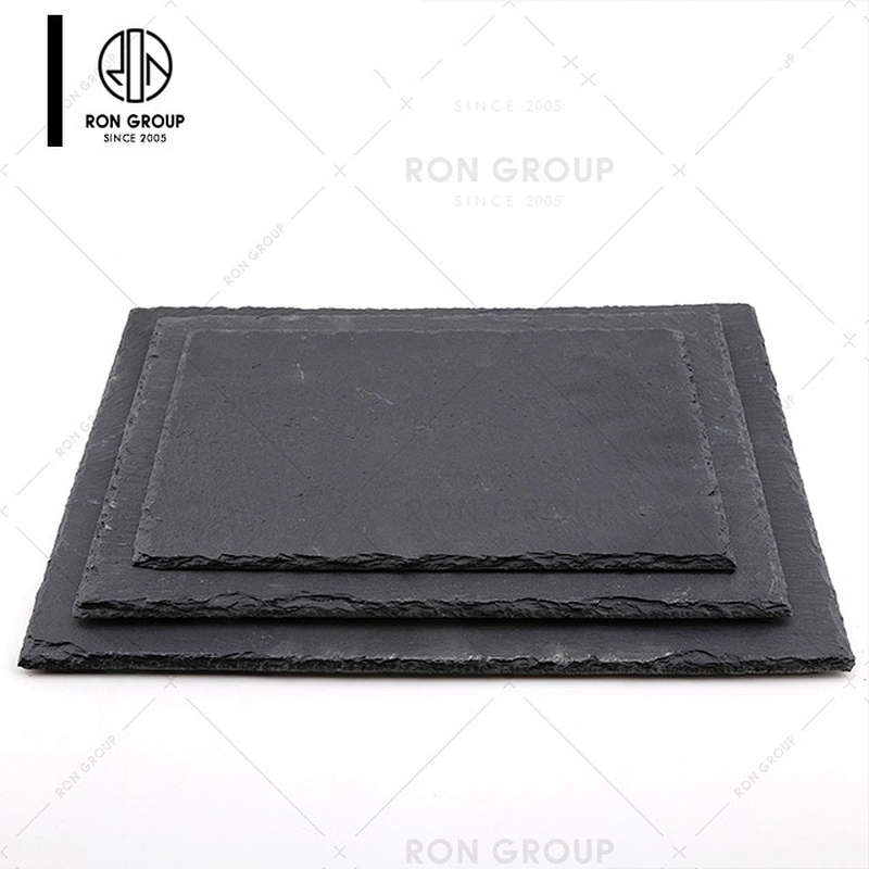 Restaurant Portable Black Heart Shaped Serving Food Tray