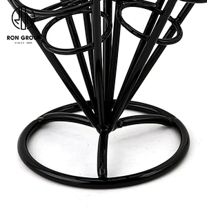 Restaurant Counter Food Four Cone Black Wire Rack French Fry