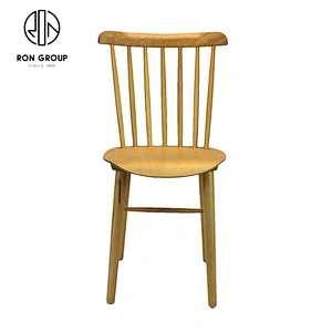 European Style Durable Stackable Beech Veneer Plywood Chair Restaurant Dining