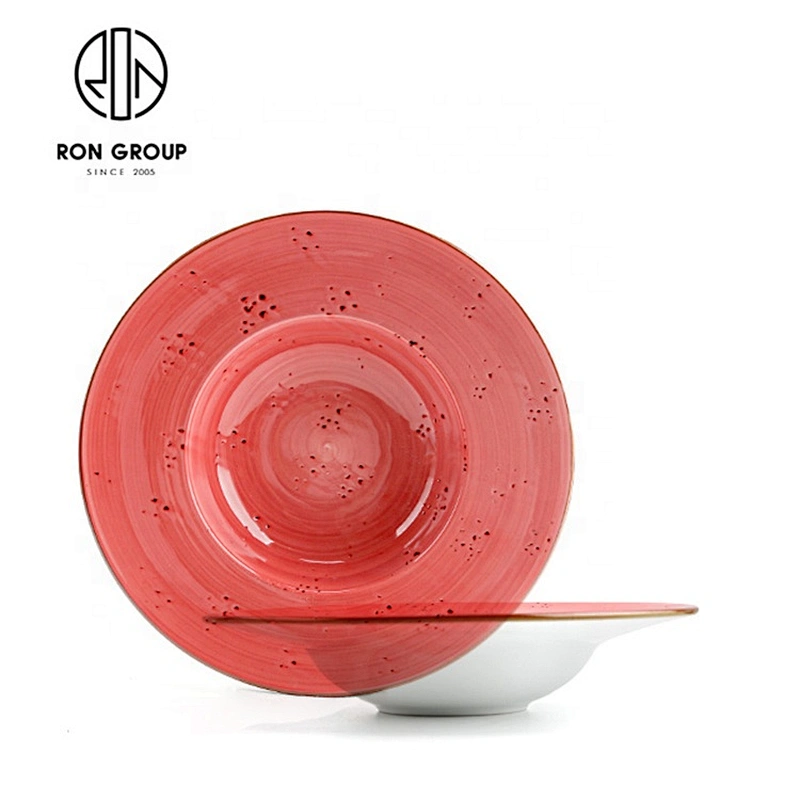 Luxurious High Strengthened Porcelain A Pair Restaurant Plates Dinnerware