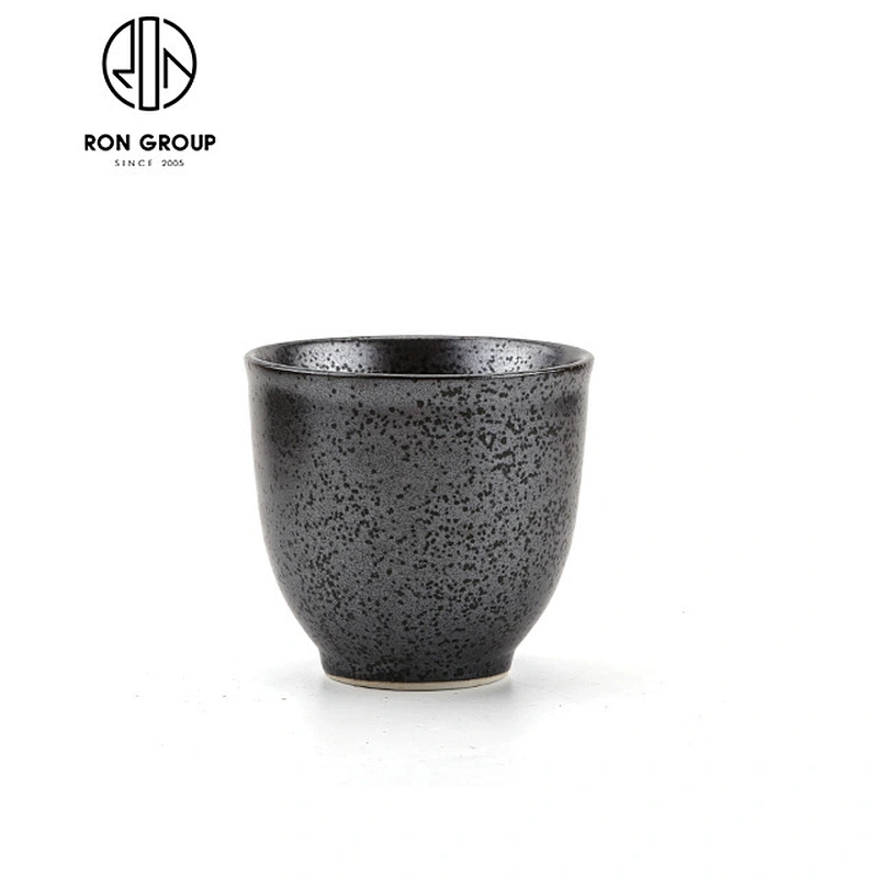 Japanese Style Tableware Matt Black Ceramic Tea Cup