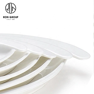 Wholesale High Quality Porcelain Dinnerware Egg Shape Plate For Restaurant