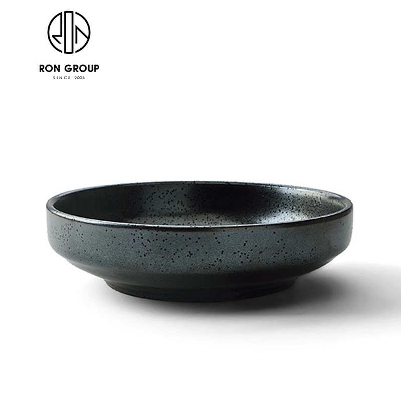 Wholesale Restaurant 9 Inch Matt Black Noodle Bowl