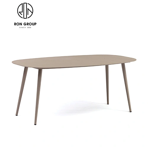 Wholesale 1.8 Meter Aluminum Oval Long Dining Table