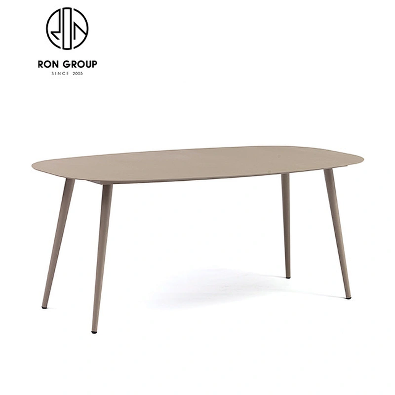 Wholesale 1.8 Meter Aluminum Oval Long Dining Table