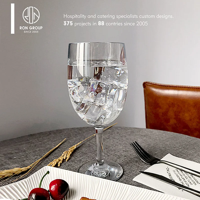 High End Anti-Fall Restaurant Crystal Polycarbonate Goblet