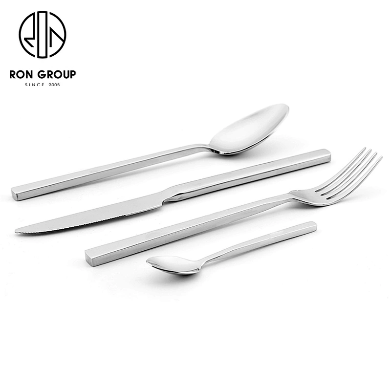 Wholesale Custom Hotel Restaurant Stainless Steel Cutlery Silverware Sets