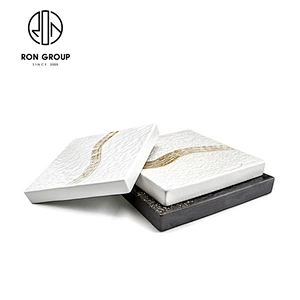 Stylish High End Classic Marbling S-Shaped Strip Plate