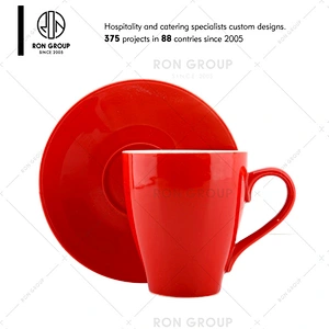 Wholesale 220ml Red Ceramic Coffee Mug