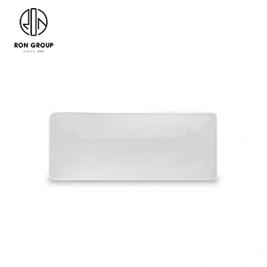High Quality Hotel Catering Durable Porcelain Rectangular Towel Dish Plate