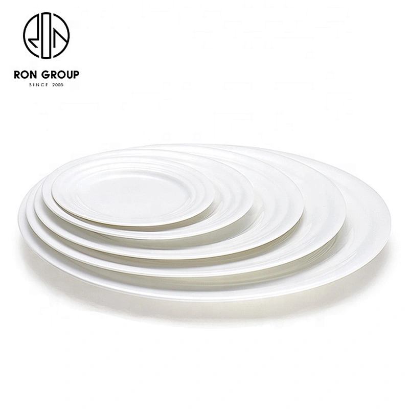 Custom Wholesale Retail Ceramic Shallow Dish For Restaurant