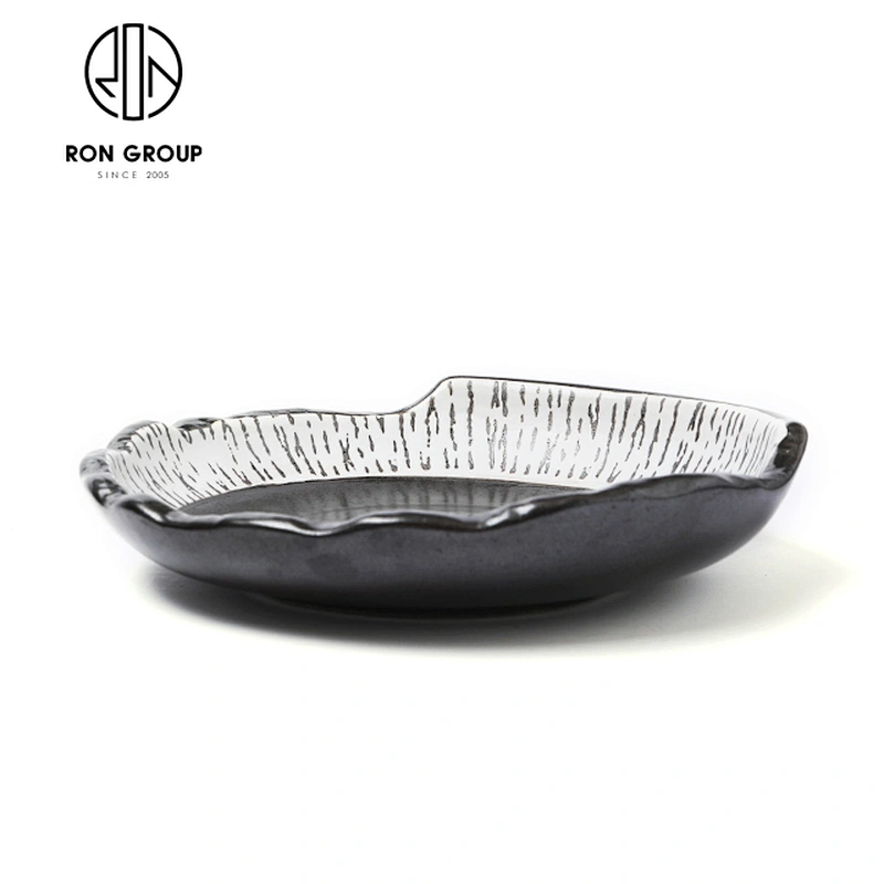 Creative Personality Ceramic Food Salad Dinnerware Shell Irregular Plate