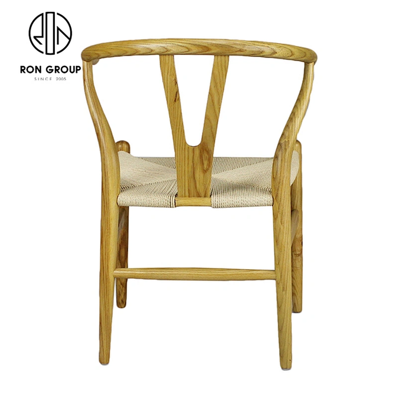 European Style Morden Furniture Y Dining White Ash Wishbone Chair