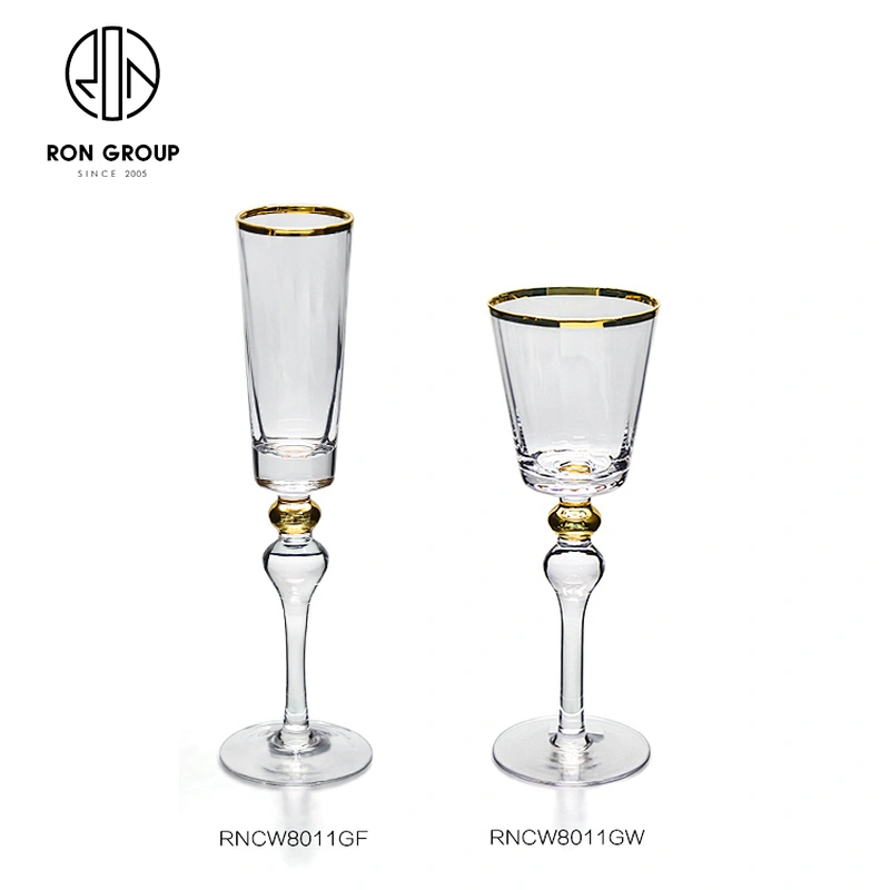 Luxury Wedding Creative Wholesale Wine Glass Crystal Champagne Goblet Glass