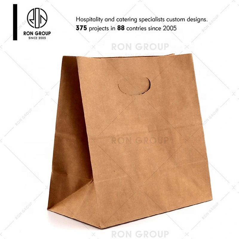 Craft Custom Paper Bag for Restaurant Hotel Cafe