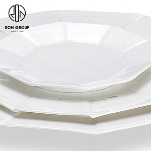 Wholesale Custom Design Rhombus Round Plate For Restaurant Used