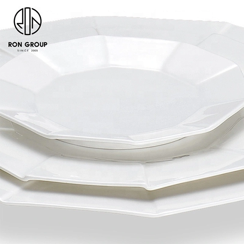 Wholesale Custom Design Rhombus Round Plate For Restaurant Used