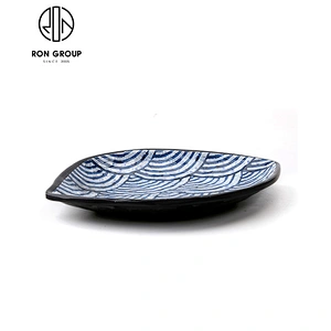 Japanese Ceramic Double Lattice Square Plate