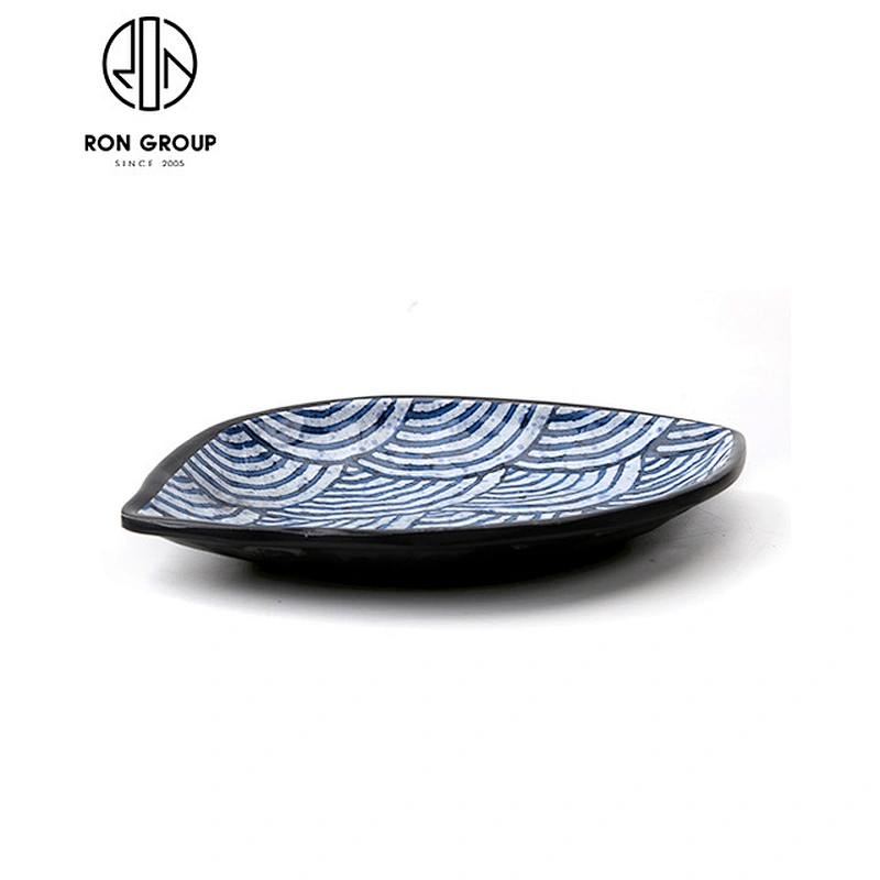 Japanese Ceramic Double Lattice Square Plate