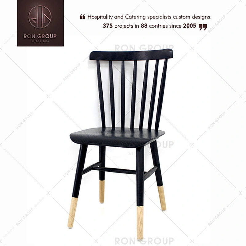 Restaurant Wooden Black Windsor Dinning Chair