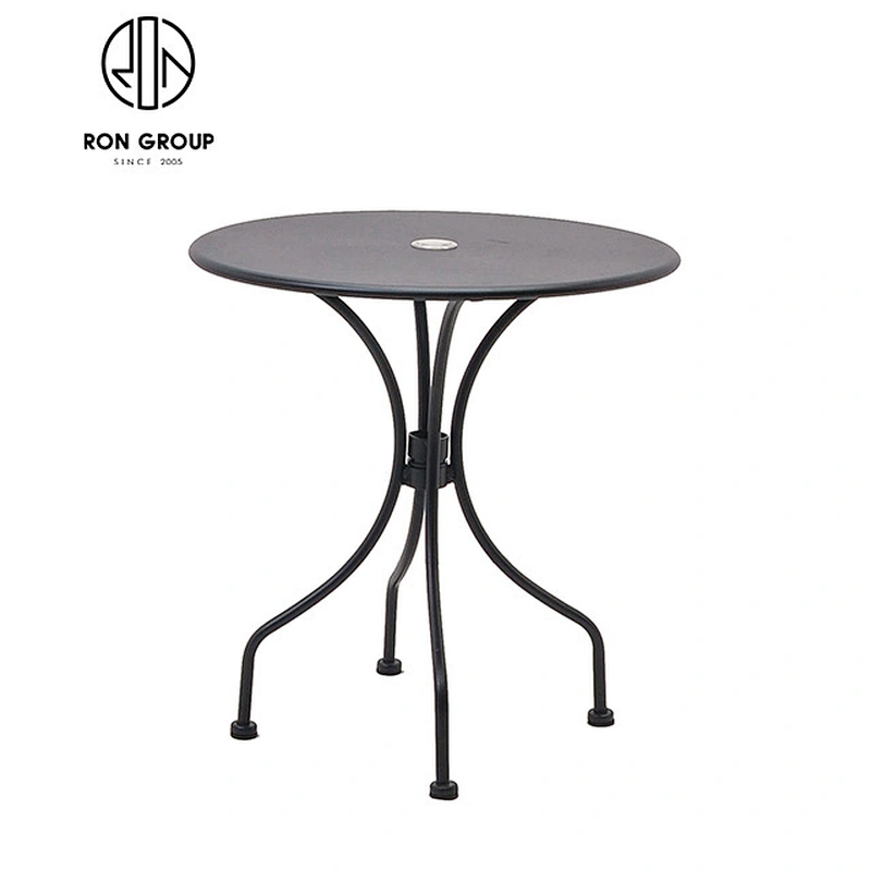 Wholesale Outdoor Steel Table With Center Hole