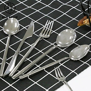 Restaurant Stainless Steel Cutlery Knife Spoon And Fork Flatware Sets