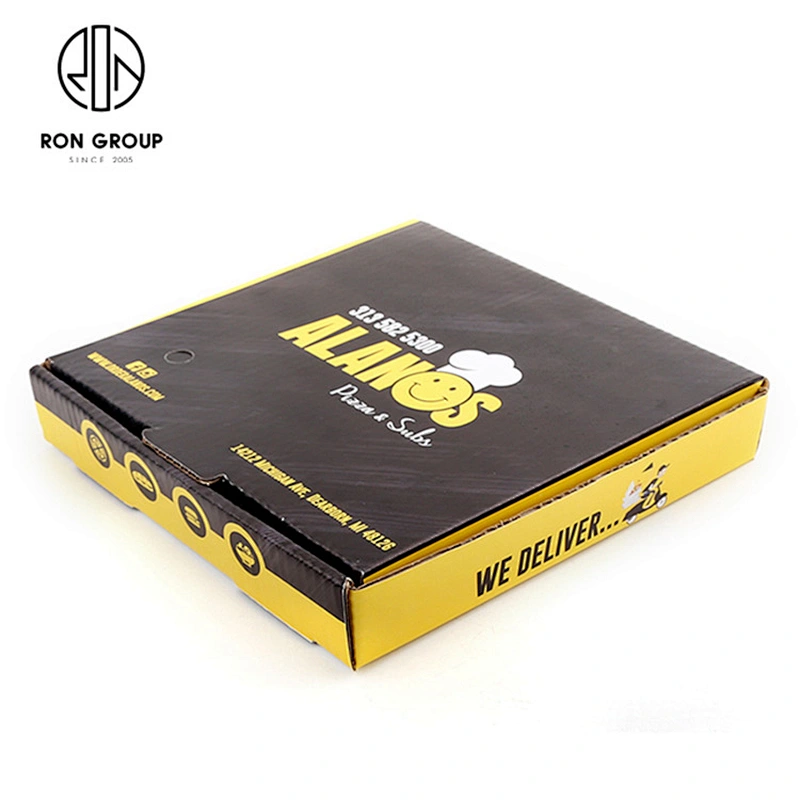 Disposable Rectangle Food Grade Corrugated Take Away Pizza Paper Box