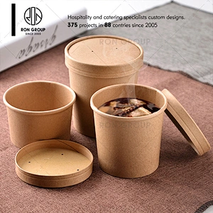 Disposable Take Away Paper Soup Bowl