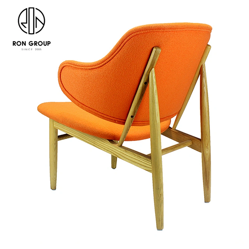 White Ash Wooden Soft Seat Dining Chairs High Back For Restaurants
