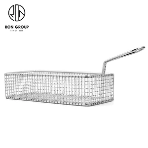 Custom Made Kitchen Accessories Metal Iron Wire Stainless Steel Linearrectangle Snack Basket