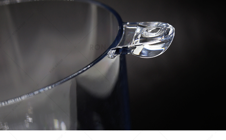 Food grade restaurant barware durable 2L plastic ice bucket for beer