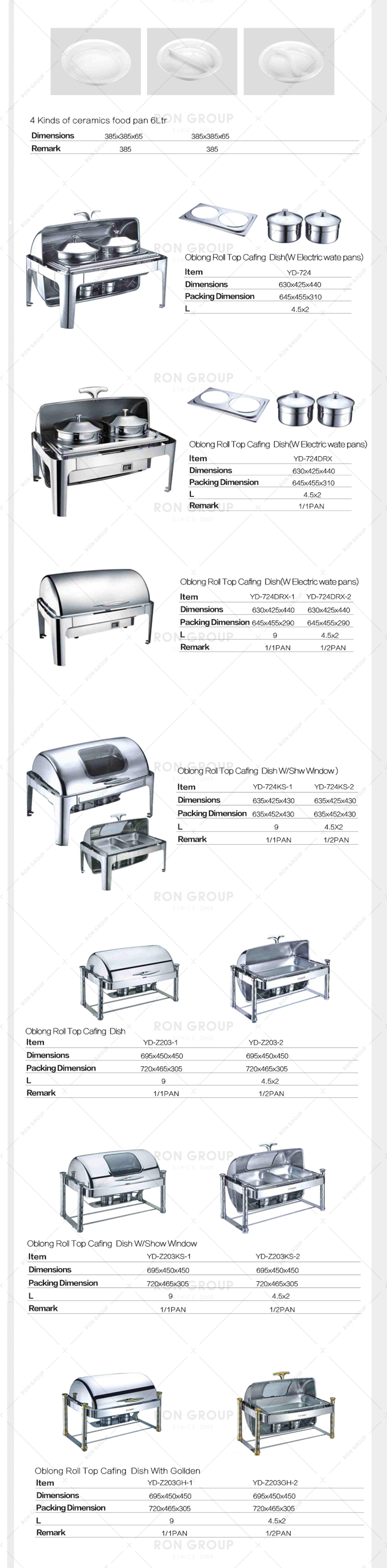 Restaurant catering banquet stainless steel chafing dish buffet for sale