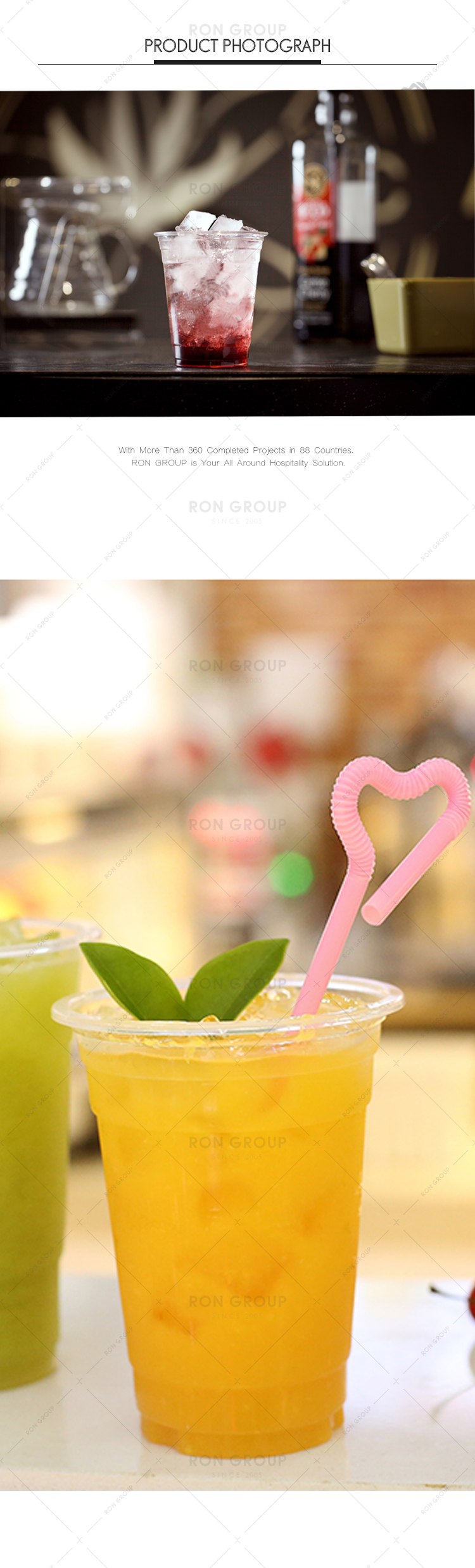Restaurant supplier custom food grade disposable plastic cups with logo