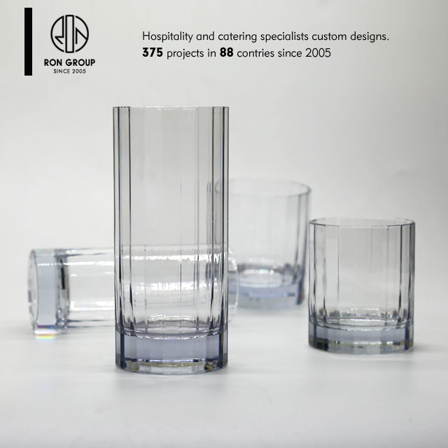 Wholesale Food A Grade restaurant tableware 550ml acrylic glassware