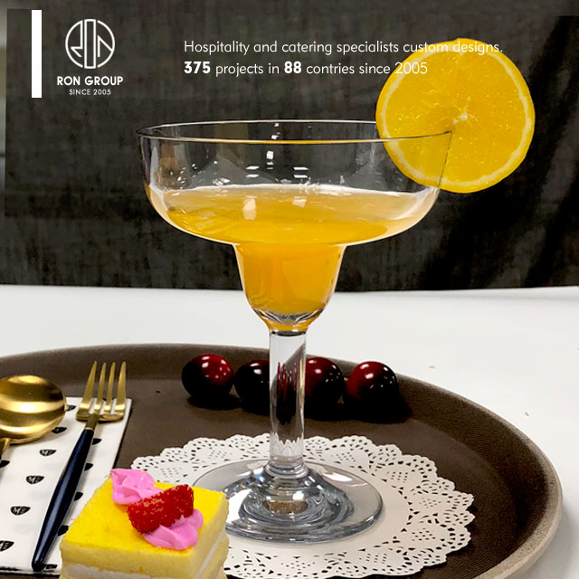 Restaurant unbreakable portabl plastic martini cocktail cup