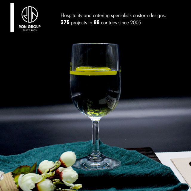 Foshan restaurant supplier 250ml unbreakable plastic wine glass