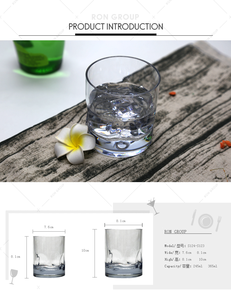 Bar restaurant 6oz unbreakable polycarbonate plastic highball cup